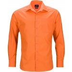 James & Nicholson pánská košile s dlouhým rukávem JN642 oranžová – Hledejceny.cz