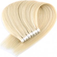 Vlasové PU pásky MINI Tape in na prodlužování vlasů 30cm 60 platina