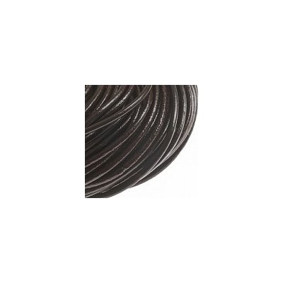 Kožený kord hnědý, 4 mm (1 m) – Zboží Dáma