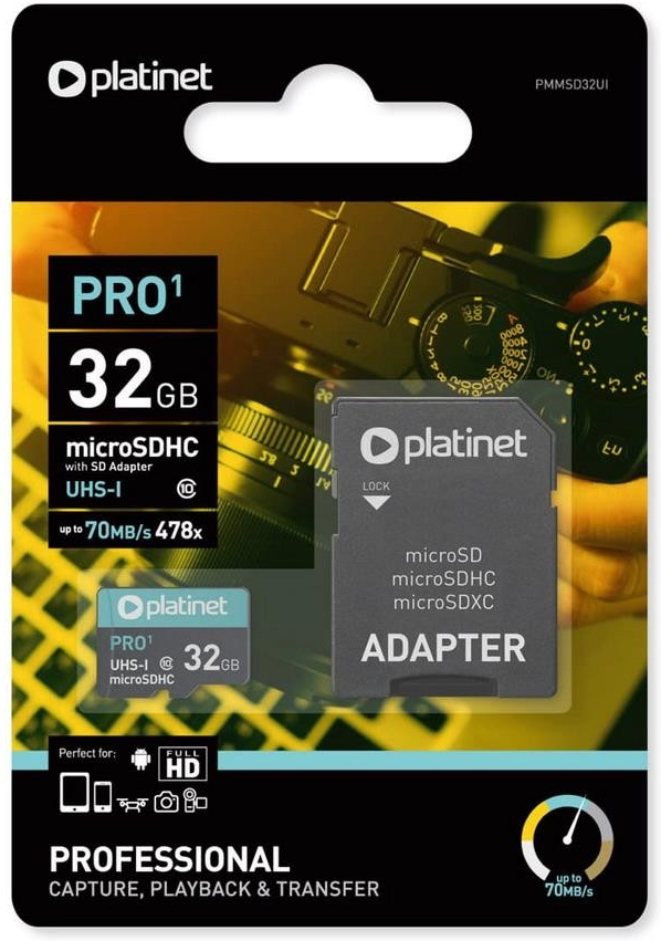 PLATINET microSDHC 32 GB class10 PMMSD32UI