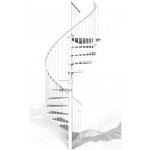 Minka STAIRS Kovové točité schodiště Rondo Smart bílé pr. 120 cm – Hledejceny.cz