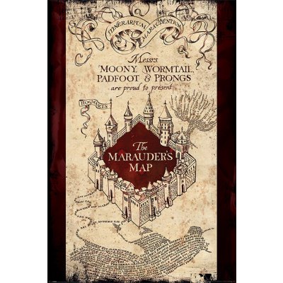 Plakát, Obraz - Harry Potter - Pobertův plánek, (61 x 91.5 cm) – Zboží Mobilmania