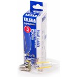 Tesla LED žárovka Retro Filament C37, E14, 2,5 W, 250 lm, 2 700 K – Hledejceny.cz