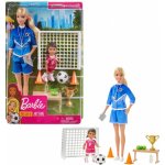 Barbie fotbalová trenérka s panenkou herní set blond trenérka – Zbozi.Blesk.cz