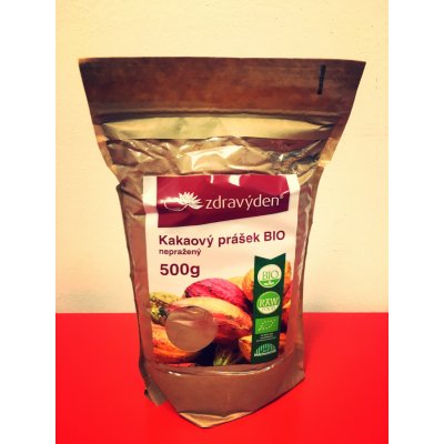 Zdravý den Kakaový prášek Bio nepražený 500 g – Zboží Dáma