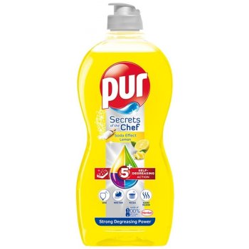 Pur Secrets of the Chef Soda Effect Lemon přípravek na ruční mytí nádobí 1200 ml