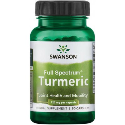 Swanson Turmeric 720 mg 30 kapsle – Hledejceny.cz