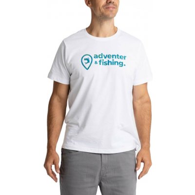 Adventer & Fishing Cotton Shirt bílá tyrkysová – Hledejceny.cz