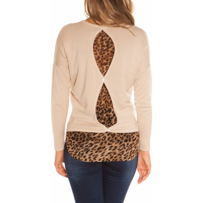 Koucla High Low Sweater with Leo use BEIGE – Hledejceny.cz