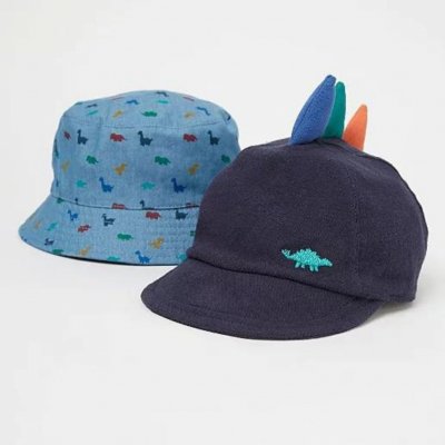 George Letní klobouk a kšiltovka s dinosaury Modrá