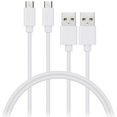 Connect IT Datový kabel Wirez (Micro-USB), bílý, 1 m (2 ks v balení) – Zbozi.Blesk.cz