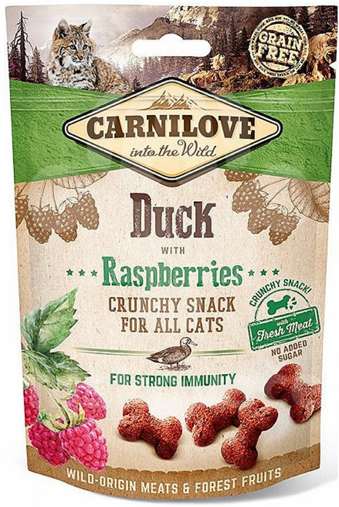 Carnilove cat Snack Crunchy Snack Duck with Raspberries with fresh meat 50 g