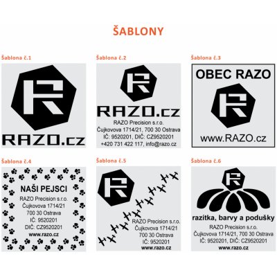 RAZO Štoček do razítka 42 x 42 mm (S-542; S-Q42; Q 43) – Zboží Živě