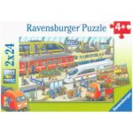 Ravensburger Ruch na nádraží 2 x 24 dílků – Zboží Mobilmania