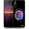 Pouzdro a kryt na mobilní telefon Sony Pouzdro Picasee silikonové Sony Xperia 10 II - Brain - White černé