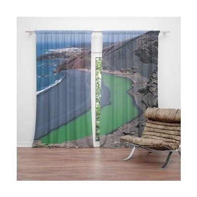 Sablio Závěs Černé pobřeží: 2ks 140x250cm – Hledejceny.cz