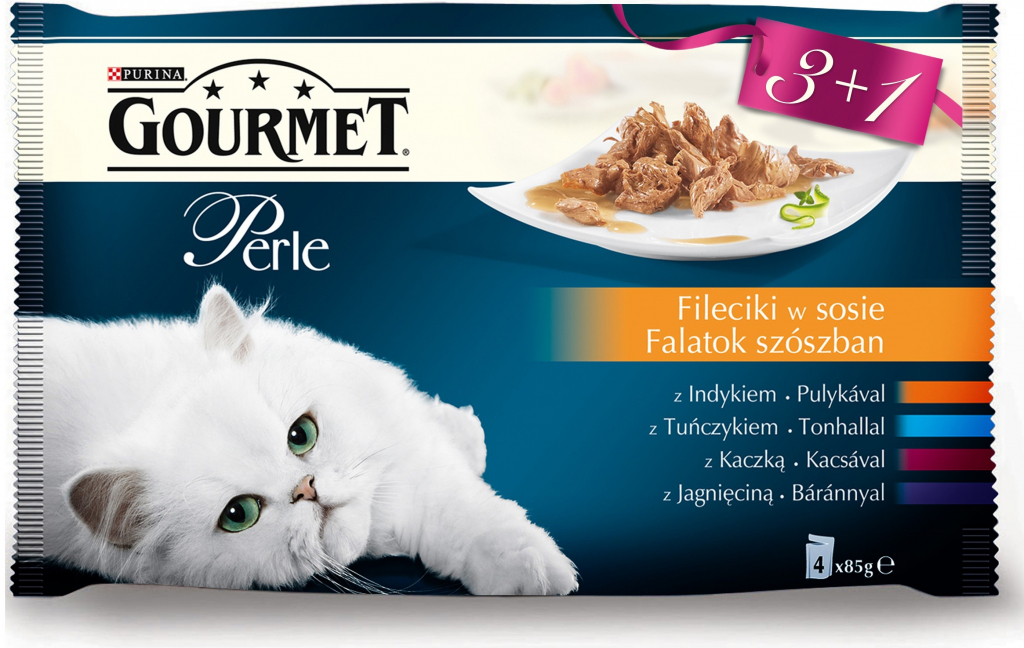 Gourmet Perle mini filetky ve šťávě se zeleninou 4 x 85 g