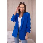 Kesi sako 9709 s elegantní klopou fialová – Zboží Dáma