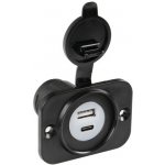 Nabíječka s dvojitým portem USB A + USB C, 12/24V LAMPA – Zboží Živě