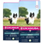 Eukanuba Adult Small & Medium Breeds Lamb & Rice 2 x 12 kg – Zboží Mobilmania