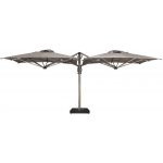 Scolaro Dvojitý boční slunečník Dual V, 600x300 cm, rám lakovaný hliník Carbon, potah akryl 350 g/m2, Natural – Hledejceny.cz