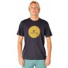 Pánské Tričko Rip Curl CORP ICON TEE Washed Black