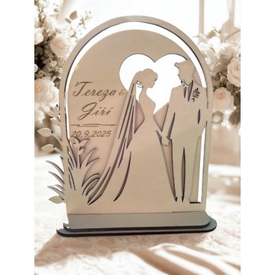 Svatební dárek se jmény a datem – Sleviste.cz