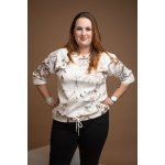 Vzorovaná mikina FOCUS Pudrové květy – Zboží Dáma