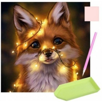 Popron Mozaiková diamantová výšivka Liška – Zboží Dáma