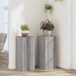 Petrashop Stojany na rostliny 30 x 30 x 70 cm kompozit Šedá 852929 2 ks – Zboží Dáma