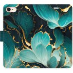 Pouzdro iSaprio Flip s kapsičkami na karty - Blue Flowers 02 Apple iPhone 7 / 8 / SE 2020 / SE 2022 – Zbozi.Blesk.cz