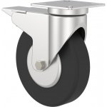 Alusic Otočné kolečko D=100 mm, příruba 60x60, s brzdou – Sleviste.cz