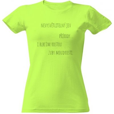 Tričko s potiskem Green apple – Zboží Mobilmania