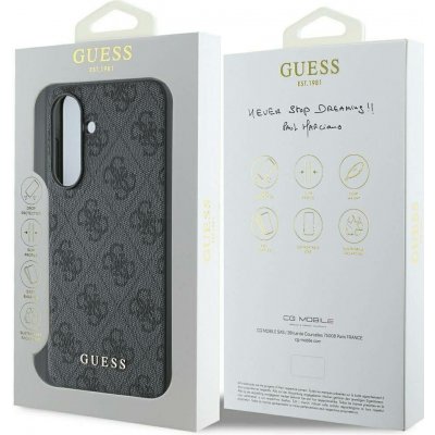 Guess Case 4G Metal Gold Logo Samsung Galaxy A56 black GUHCSA56G4GFGR – Sleviste.cz