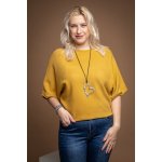 Oversize svetr BRIDGET Azurově modrá – Zboží Mobilmania