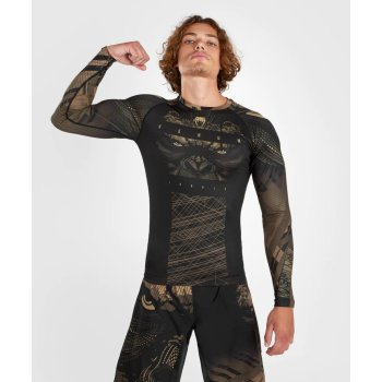 Venum pánský rashguard funkční triko Gorilla Jungle dlouhé rukávy Black/Sand černé