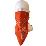 Lung Dragon S-Shield nano bandana šátek s vyměnitelným filtrem z českého nanovlákna oranžová paisley – Sleviste.cz