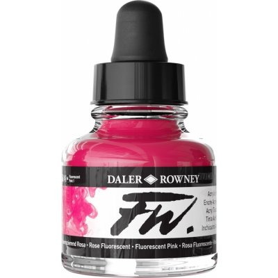 Daler Rowney FW Acrylic Ink Akrylový tuš Fluorescent Pink 29,5 ml 1 ks – Zboží Mobilmania