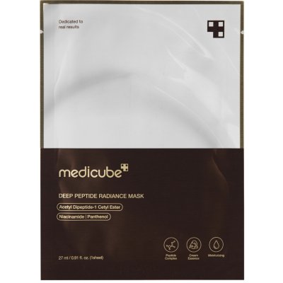Medicube Deep Peptide Mask Rozjasňující pleťová maska v plátýnku s peptidy 1 ks 27 ml – Zboží Dáma