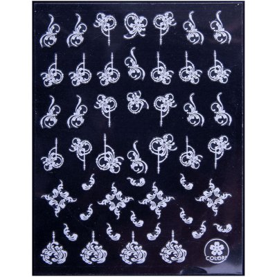 Nálepky na nehty tenké CB 176 bílé – Zbozi.Blesk.cz
