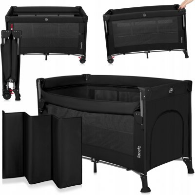 LIONELO Postýlka cestovní Stefi Black Carbon – Zboží Dáma