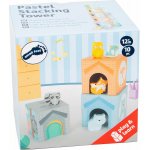 Small Foot skládací věž pastelová se zvířátky – Sleviste.cz