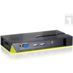 LevelOne KVM-0421 4-Port USB KVM Switch with Audio (Black Edition) - včetně kabelů – Zboží Živě