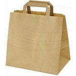 Papírové tašky 26x17x25 cm hnědé ploché ucho [50 ks] 47426 – Hledejceny.cz