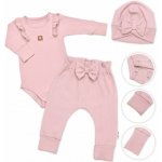 Žebrovaná rostoucí souprava 3D, Baby Girl pudrově růžová – Hledejceny.cz