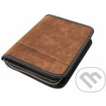 Obal na knihu se zipem XL Pull up hnědá – Zboží Dáma