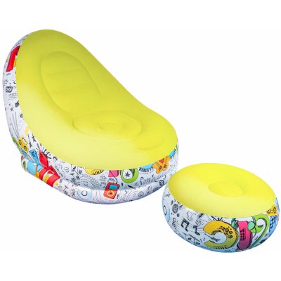 Aga nafukovací křeslo s podnožníkem DS2507 – Sleviste.cz