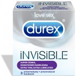 Durex Invisible Extra Lubricated 3 ks – Zboží Dáma