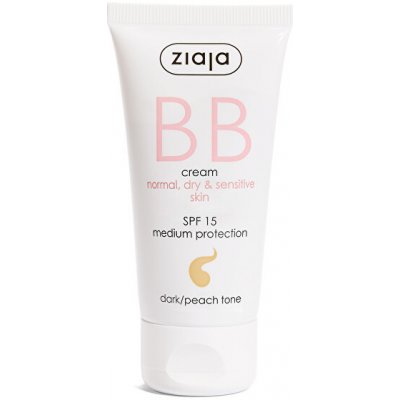 Ziaja BB krém pro normální, suchou a citlivou pleť SPF 15 Dark/Peach Tone BB Cream 50 ml – Hledejceny.cz