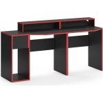 Vicco Stůl pro hraní Kron, 170 x 60 cm, Červená/Černá – Zboží Mobilmania